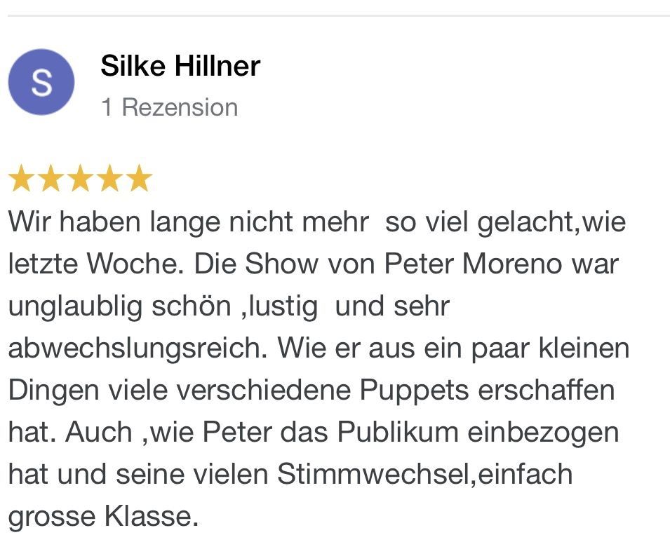 bauchredner moreno referenzen rezensionen 16