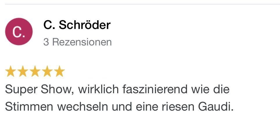 bauchredner moreno referenzen rezensionen