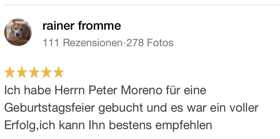 bauchredner moreno referenzen rezensionen