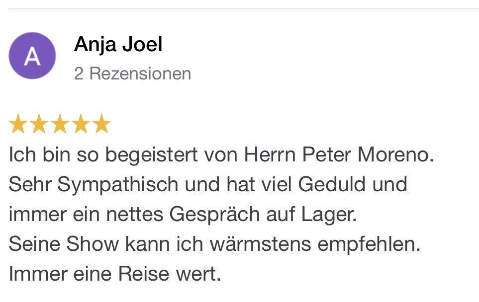 bauchredner bewertungen, peter moreno referenzen rezensionen, weihnachtsfeier, vereinsfeier, soloshow, soloprogramm, dinnershow, dinner shows