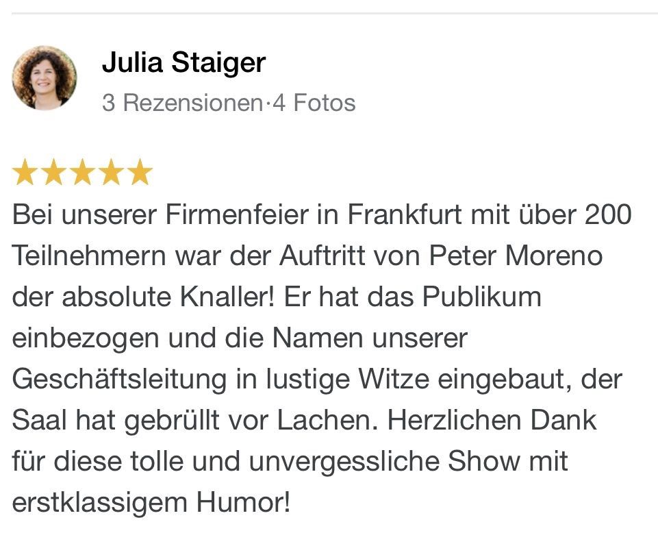 bauchredner moreno referenzen rezensionen 7